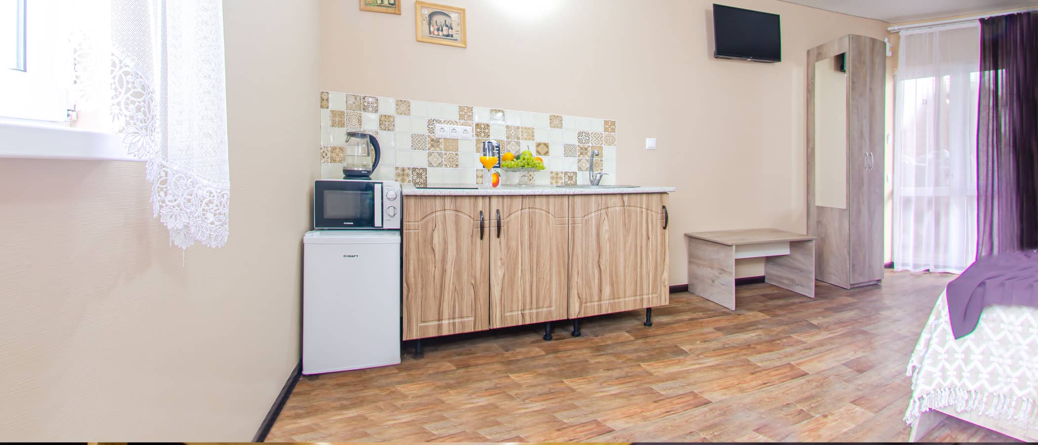 Студио 4-х местная с двумя кроватями